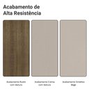 Ver imagem 7 de Conjunto Sala de Jantar Mesa Tampo de Madeira 4 Cadeiras Sheila Madesa