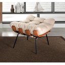 Ver imagem 7 de Poltrona Costela com Puff Base Fixa para Sala, Quarto