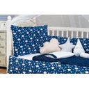 Ver imagem 3 de Kit Berço Enxoval do Bebe Azul Marinho 8 Peças Proteção