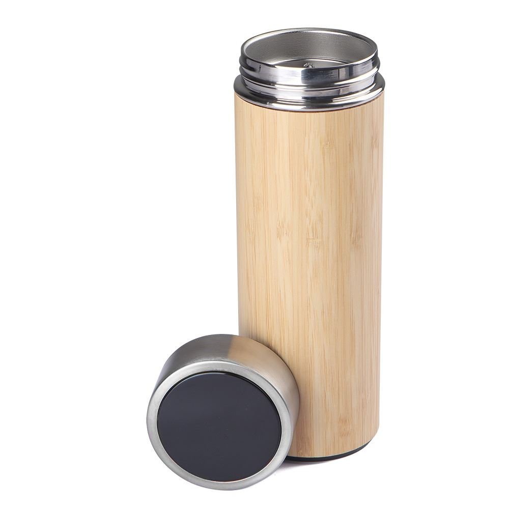 Garrafa Térmica para 400ml e Filtro em Inox para Chá Concept Wood - 2