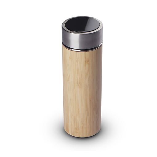 Garrafa Térmica para 400ml e Filtro em Inox para Chá Concept Wood - 3