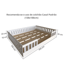 Ver imagem 3 de Cama Infantil Montessoriana Casal Sol Cinza/Branco/Cristal