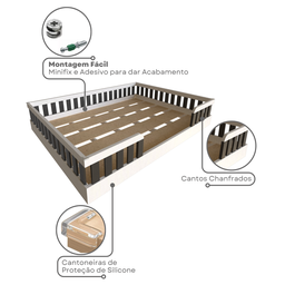 Cama Infantil Montessoriana Casal Sol - 6