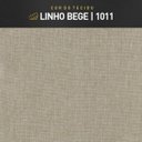 Ver imagem 5 de Kit 2 Puff Decorativos Recepção Redondo Eloá Luxo Linho Bege