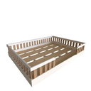 Ver imagem 2 de Cama Infantil Montessoriana Casal Sol Marrom/Branco/Carvalho Mel