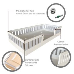 Cama Infantil Montessoriana Solteiro Sol - 11