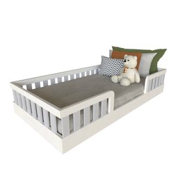Cama Infantil Montessoriana Solteiro Sol - 3