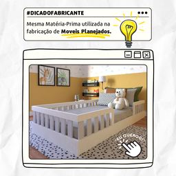 Cama Infantil Montessoriana Solteiro Sol - 9