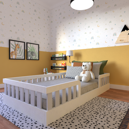 Cama Infantil Montessoriana Solteiro Sol - 11