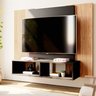 Painel para Tv até 42 Polegadas com Nichos Gaia - Preto Fosco / Cinamomo - 1