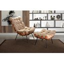 Ver imagem 1 de Poltrona Costela com Puff Base Fixa para Sala, Quarto