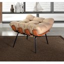 Ver imagem 7 de Poltrona Costela com Puff Base Fixa para Sala, Quarto