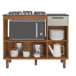 Balcão para Cooktop 5 Bocas 2 Portas 1 Gaveta Master - 2 Balcão para Cooktop 5 Bocas 2 Portas 1 Gaveta Master - 2