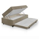 Ver imagem 1 de Cama Box Solteiro 3 em 1 New Magnifico Teen Colchões Sensor Bege/Branco