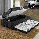 Ver imagem 4 de Cama Box Solteiro 3 em 1 Elite Teen Colchões Sensor Preto/Branco