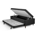 Ver imagem 1 de Cama Box Solteiro 3 em 1 Elite Teen Colchões Sensor Preto/Branco