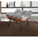 Ver mais imagens de Poltrona Costela com Puff Base Fixa para Sala, Quarto