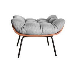 Poltrona Costela com Puff Base Fixa para Sala, Quarto - 6