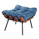 Ver imagem 5 de Poltrona Costela com Puff Base Fixa para Sala, Quarto