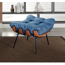 Ver imagem 7 de Poltrona Costela com Puff Base Fixa para Sala, Quarto