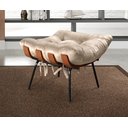 Ver imagem 6 de Poltrona Costela com Puff Base Fixa para Sala, Quarto