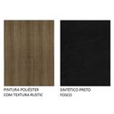 Ver imagem 6 de Conjunto Sala de Jantar Mesa Tampo de Vidro 6 Cadeiras Rustic-sintético Preto