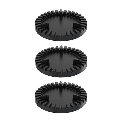 Kit 3 Espalha Chama de Fogão Queimador Duplo Ferro 8,5cm