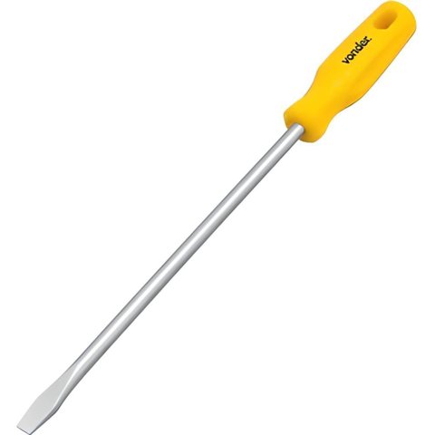 Chave de Fenda V 3/8""x10"" Aço Cromado com Ponta Magnetizada - 3070238100 - Vonder Chave de Fenda V
