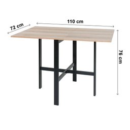 Mesa para Sala de Jantar Dobrável 4 Lugares Izi - 3 Mesa para Sala de Jantar Dobrável 4 Lugares Izi - 3