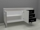 Ver imagem 3 de Armario Cozinha 144cm Euro Branco/ebano Fimap