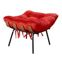 Ver imagem 5 de Poltrona Costela com Puff Base Fixa para Sala, Quarto