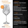 Jogo 6 Taças Água Cristal Titânio Bohemia Tulipa Optic 450ml - 2