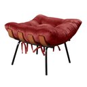 Ver imagem 4 de Poltrona Costela com Puff Base Fixa para Sala, Quarto