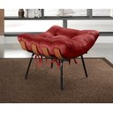 Ver imagem 6 de Poltrona Costela com Puff Base Fixa para Sala, Quarto