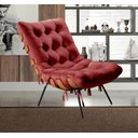 Ver imagem 7 de Poltrona Costela com Puff Base Fixa para Sala, Quarto