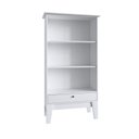 Ver imagem 2 de Estante de Livros Retrô 83CMX160CM 1 Gaveta Branco