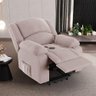 Poltrona do Papai Reclinável Melim Elevação Lift Elétrico Veludo Fh1 - D'rossi Cor Rose - 7