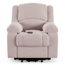 Ver imagem 4 de Poltrona do Papai Reclinável Melim Elevação Lift Elétrico Veludo Fh1 - D'rossi Cor Rose