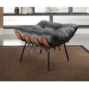 Ver imagem 6 de Poltrona Costela com Puff Base Fixa para Sala, Quarto