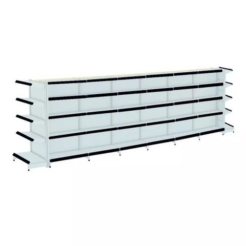 Gondola Centro 170 Fit Ate 6 Metros 2 Ponta Branco 70b Pe Preto