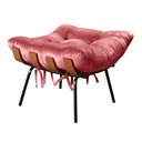 Ver imagem 5 de Poltrona Costela com Puff Base Fixa para Sala, Quarto