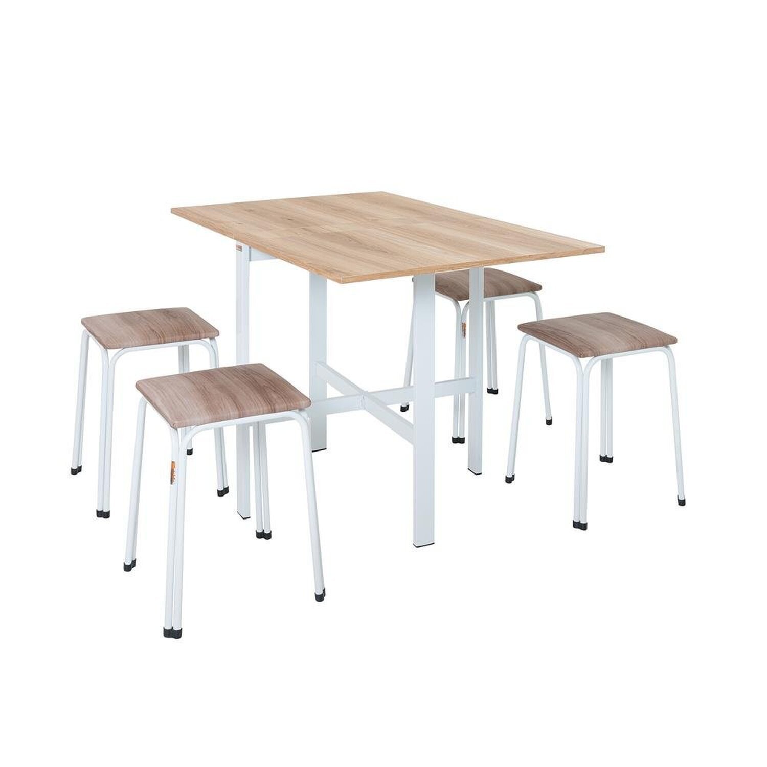 Conjunto de Mesa Dobrável Izi com 4 Banquetas Bia - 3