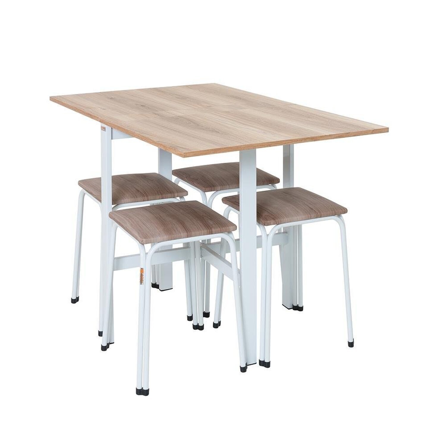 Conjunto de Mesa Dobrável Izi com 4 Banquetas Bia - 6