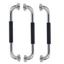 Ver imagem 1 de Barra de Apoio 30cm Inox Kit 3 unidades Superficie Antiderrapante Idoso Cadeirante Gestante Criança