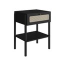 Ver imagem 2 de Mesa de Cabeceira 1 Gaveta Palhinha Pé Madeira Oslo 