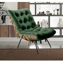 Ver imagem 7 de Poltrona Costela com Puff Base Fixa para Sala, Quarto