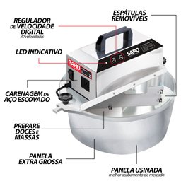 Panela de Brigadeiro Elétrica Saro 4L Bivolt PA4 - 3