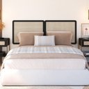 Ver mais imagens de Mesa de Cabeceira 1 Gaveta Palhinha Pé Metal Oslo