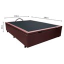 Ver imagem 4 de Base Box Baú para Cama Viúva 128x188cm Liz S05 Sintético Marrom - Mpozenato