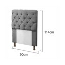 Ver imagem 2 de Cabeceira Mirage para Cama Box Solteiro 90cm com Capitonê Suede - Renascer Decor:vinho